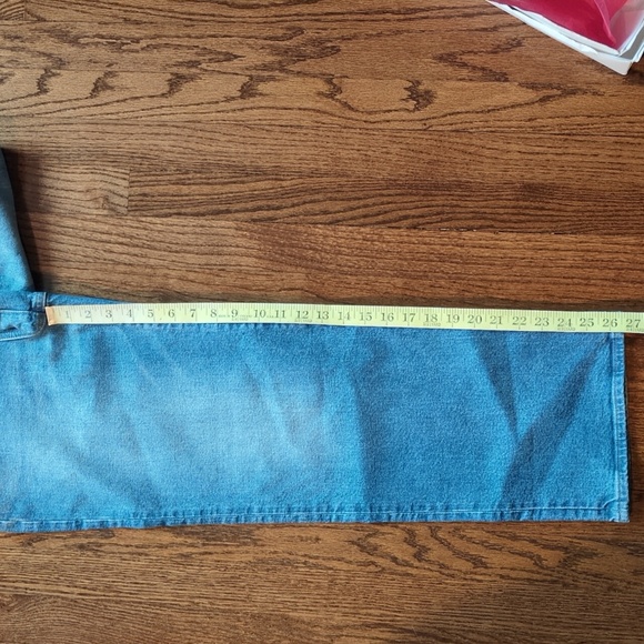 J. Crew Slim Wide High Rise Blue Jeans - Picture 6 of 6